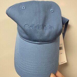 NWT! Calvin Klein Adjustable Baseball Hat In Blue